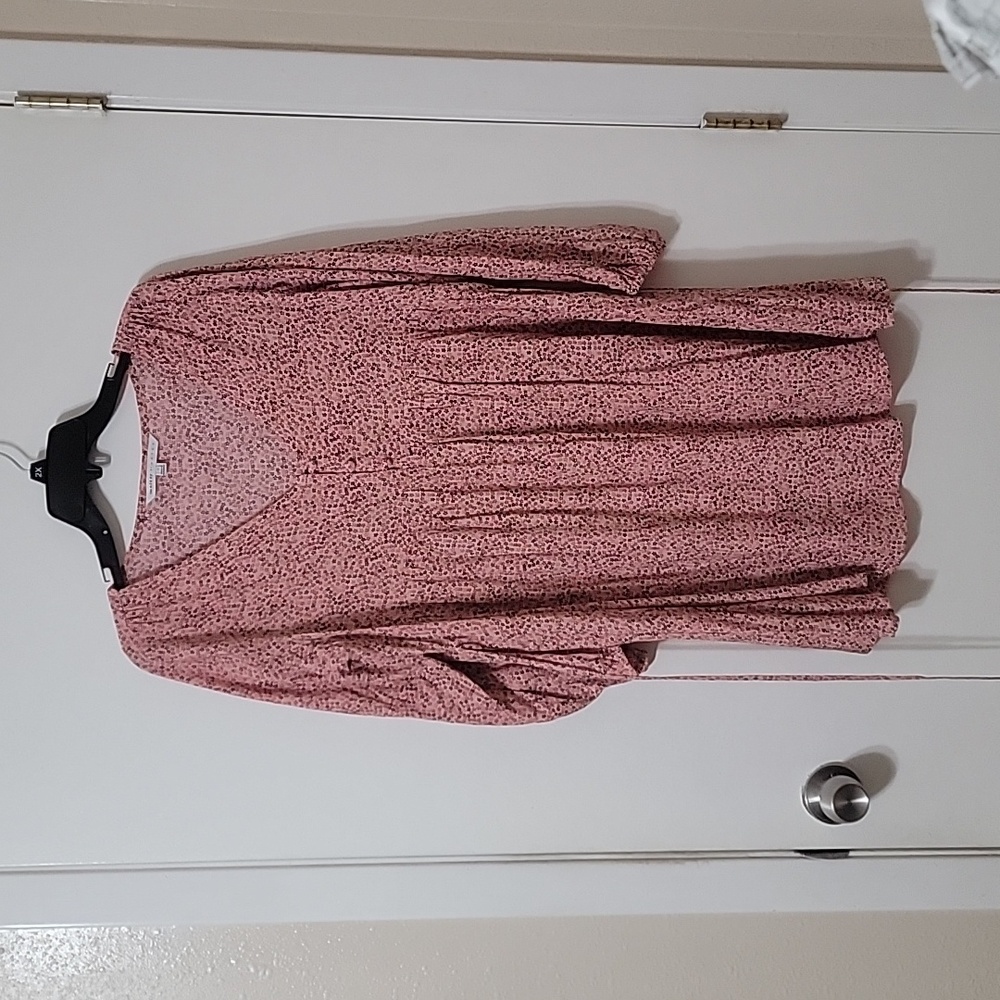The Nines by HATCH Long sleeve Baby Doll Dress with Tieback Size S